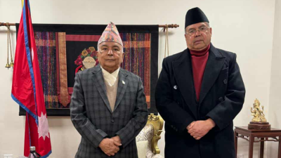  राष्ट्रपतिसंग पुर्वप्रधानमन्त्रीद्वय खनाल र माधव नेपालको छुट्टाछुट्टै भेटवार्ता 